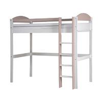 Maximus High Sleeper in White Maximus high sleeper frame White and Pink