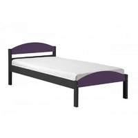 Maximus Short Single Graphite Bed Frame Graphite with Lilac