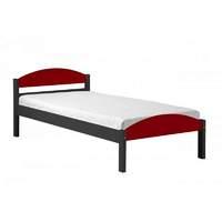 Maximus Short Single Graphite Bed Frame Graphite with Red