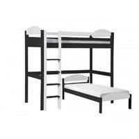 Maximus L Shape Graphite Long High Sleeper with White