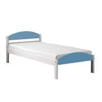 Maximus Single Bed In White Single White and Baby Blue