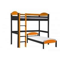 Maximus L Shape Graphite Long High Sleeper with Orange