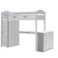 Maximus Long Whitewash High Sleeper Set 2 with White