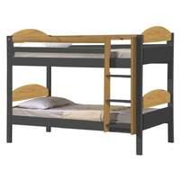 maximus bunk bed single graphite and antique