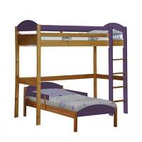 Maximus L Shape Antique Long High Sleeper with Lilac