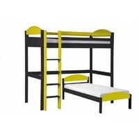 Maximus L Shape Graphite Long High Sleeper with Lime