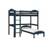 Maximus L Shape Graphite Long High Sleeper with Blue