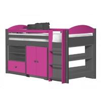 Maximus Graphite Mid Sleeper Set 2 with Fuschia