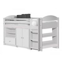 Maximus Whitewash Long Mid Sleeper Set 2 with White