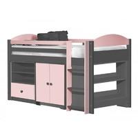 Maximus Graphite Mid Sleeper Set 2 with Pink