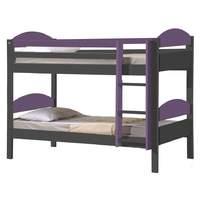 maximus bunk bed single graphite and lilac
