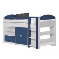 Maximus Whitewash Long Mid Sleeper Set 2 with Blue