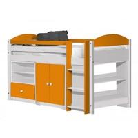 Maximus Whitewash Long Mid Sleeper Set 2 with Orange