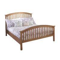 Madrid Natural High End Wooden Bed Double