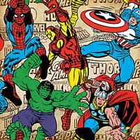 marvel superheroes decorative wallpaper multi