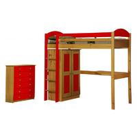 Maximus Long Antique High Sleeper Set 2 with Red