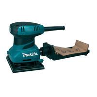 makita bo4555 hook and loop palm sander plus clamp 200w 240v