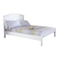 Madrid White Wooden Bed Frame Double