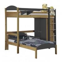 Maximus L Shape Antique Long High Sleeper Set 1 with Graphite