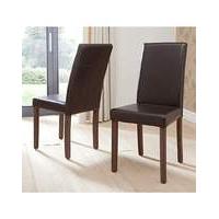 Madison Pair of Faux Leather Chairs