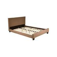 madison single faux leather bedstead