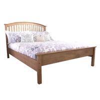 madrid natural wooden bed frame king