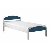 Maximus Single Bed In White Single White and Blue