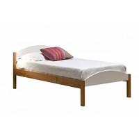 Maximus Short Single Antique Bed Frame Antique with White