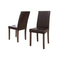 Madison Pair of Faux Leather Chairs