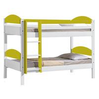 Maximus Bunk Bed In White Bunk bed White and Lime