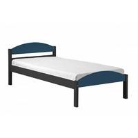 maximus short single graphite bed frame graphite with blue