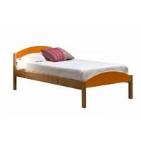 maximus long single antique bed frame antique with orange