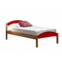 maximus short single antique bed frame antique with red