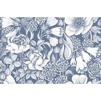 Marimekko Wallpapers Oodi Blue White, 17923