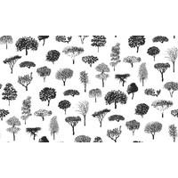 Marimekko Wallpapers Linnanpuisto Black White, 17950