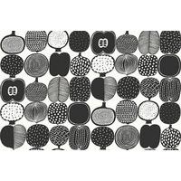 Marimekko Wallpapers Kompotti Black White, 17937