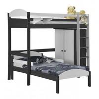 Maximus L Shape Graphite Long High Sleeper Set 1 with White