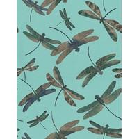 Matthew Williamson Wallpapers Dragonfly Dance Jade/Denim, W6650-03