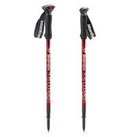 manfrotto off road walking poles pair red
