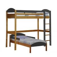 Maximus L shape high sleeper - Antique and Graphite