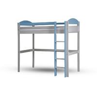 Maximus High Sleeper in White Maximus high sleeper frame White and Baby Blue