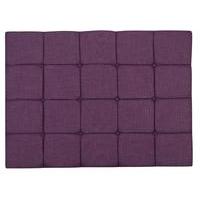 Madison Tall Linoso Headboard Small Double Purple