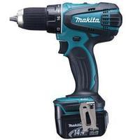 Makita DDF446RTJ Cordless drill 14.4 V 5 Ah Li-ion incl. spare battery, incl. case