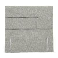 Mayfair Cobbled Headboard Linen Small Double