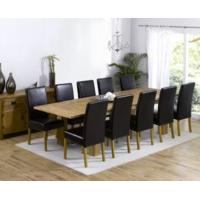 Madeira 200cm Solid Oak Extending Dining Table with Napoli Chairs