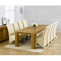 Madeira 240cm Solid Oak Dining Table with Kingston Chairs