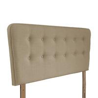 Manhattan Upholstered Headboard - Double - Sand