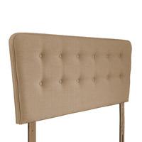 manhattan upholstered headboard kingsize oatmeal