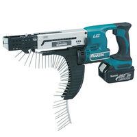 makita makita dfr750rme 18v auto feed screwdriver with 2x40ah batterie ...