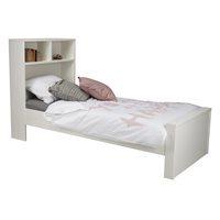 max white kids bed with headboard storage